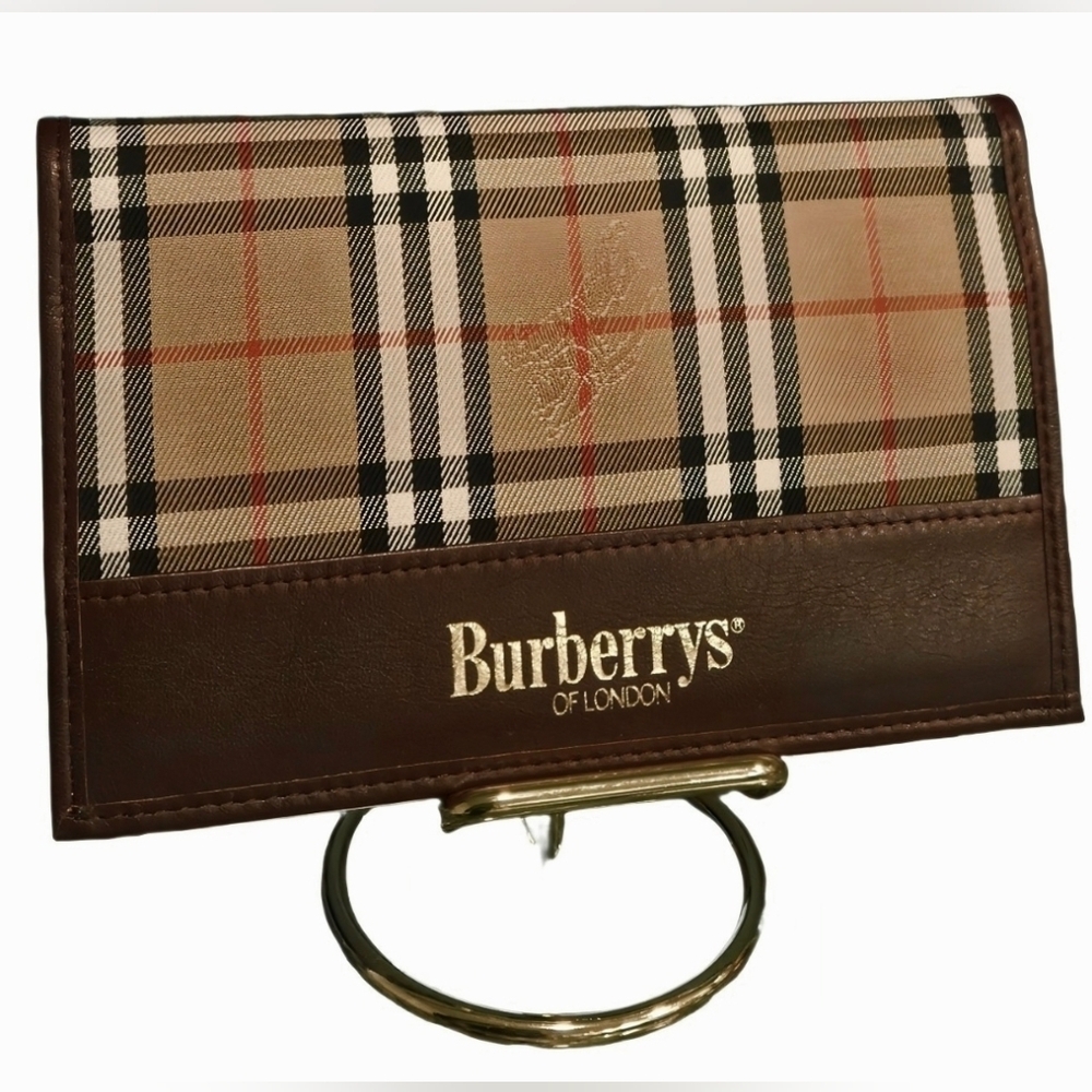 Collectible Burberrys' of London*Nova Check Shadow Horse Notebook Planner & COA